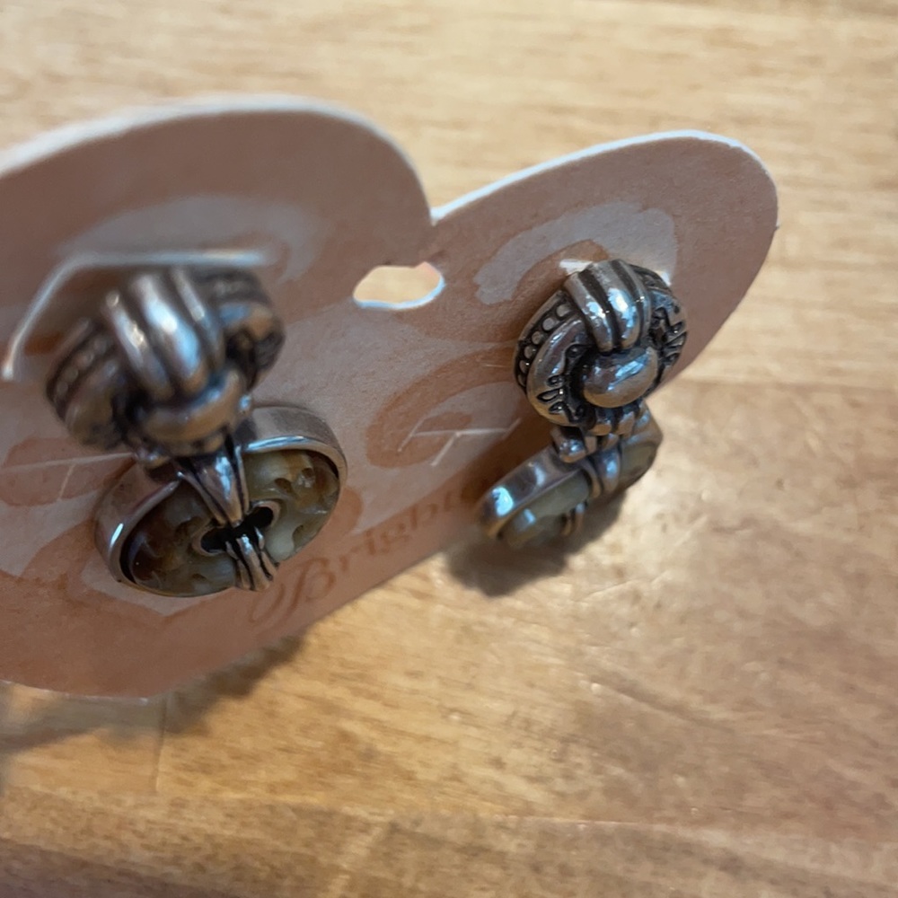 Brighton Silver Drop Dangle Earrings - image 3